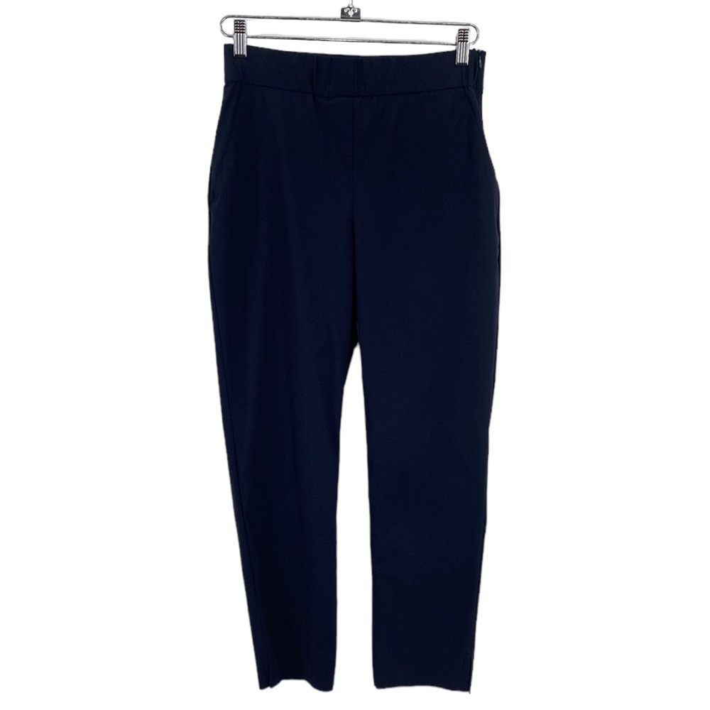 Max Mara Leisure Easy Travel Skinny Leg Trouser Pants Womens Medium Blue Stretch